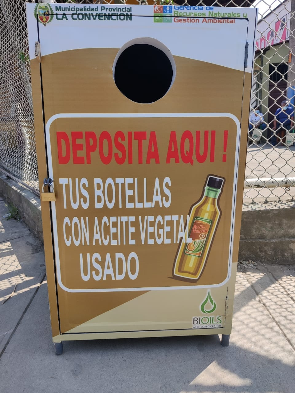 Punto de acopio de aceite de cocina usado