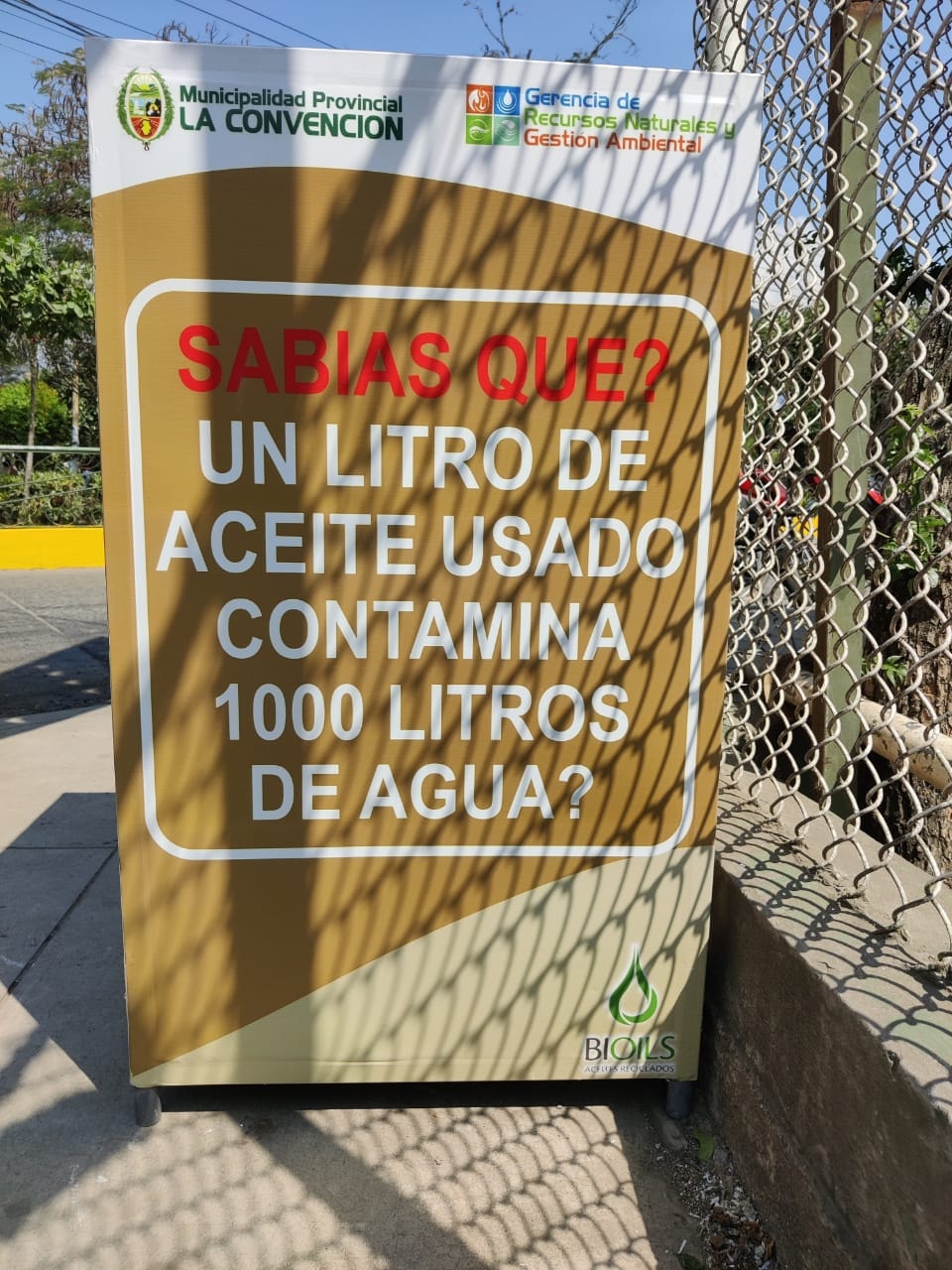 Punto de acopio de aceite de cocina usado