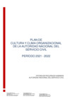 Vista preliminar de documento Plan de Cultura y Clima Organizacional periodo 2021-2022
