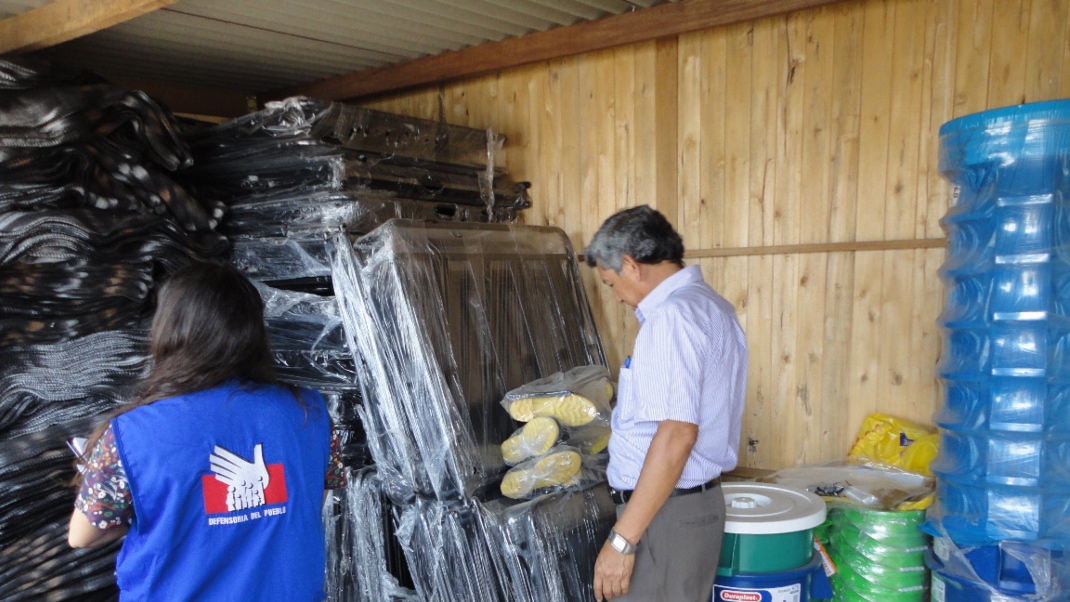 Foto de almacen de ayuda humanitaria