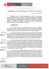 Vista preliminar de documento Resolución de Presidencia 048-2021-IPD/P - CGR: Transferencia Financiera