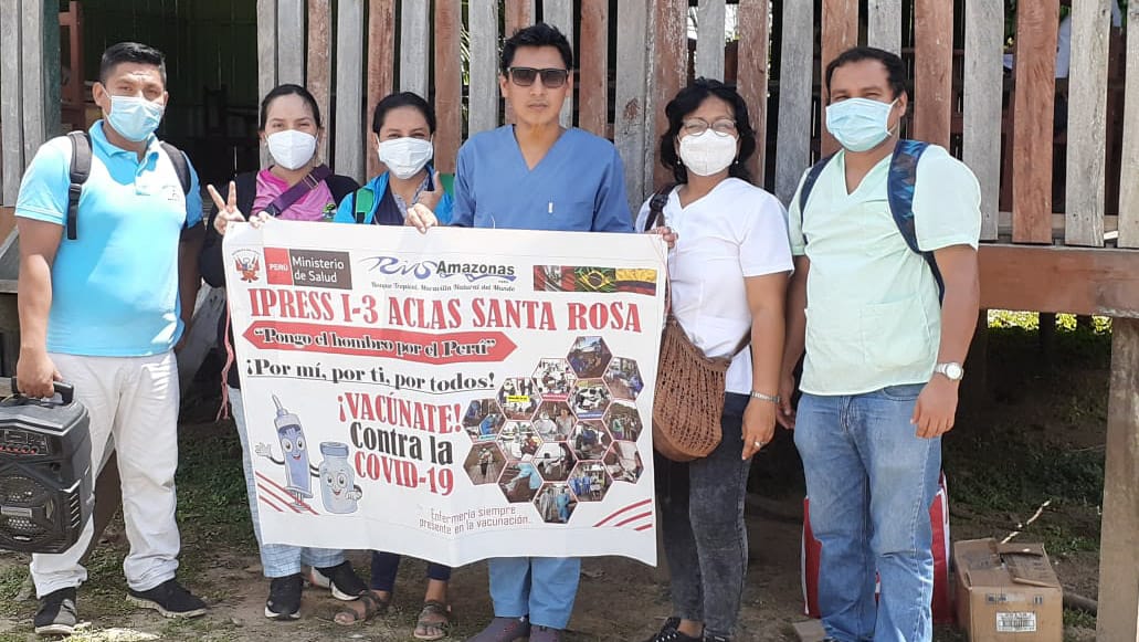 Comunidad nativa amazónica de Chinería, en la frontera del Perú con Brasil y Colombia, se vacunó contra la COVID-19