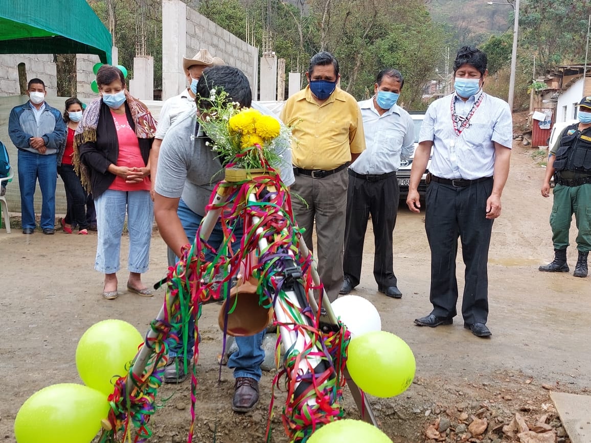 Primera Piedra del Mejoramiento del servicio de la transitabilidad vehicular y peatonal de la vía principal de Macamango