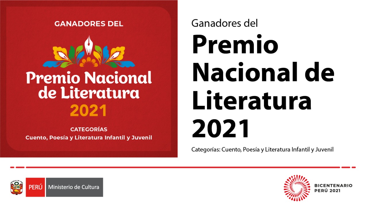 Ministerio de Cultura presenta a los ganadores del Premio Nacional de Literatura 2021