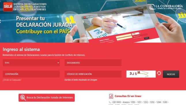 Contraloría Generalcomunica que desde hoy, 14 de setiembre,
autoridades, funcionarios y servidores públicos que fueron registrados por la máxima autoridad administrativa de su entidad deben presentar su Declaración Jurada de Intereses (DJI) para prevenir y evitar posibles conflictos de interés en la administración pública.
