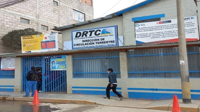 Contraloría General recomendó al Gobierno Regional de Pasco adoptar las medidas necesarias para superar los riesgos advertidos en emisión de licencias de conducir