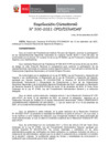 Vista preliminar de documento Resolución Directoral 500-2021-IPD-DINADAF Federación Peruana de Vóleibol: Rectificación error material - Resolución autoritatva.
