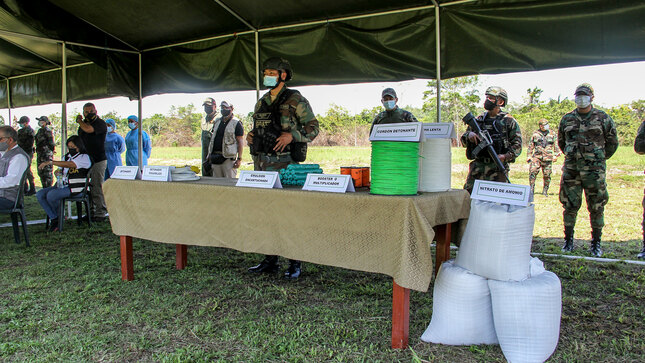 Sucamec dona 247 toneladas de explosivos para la lucha contra el tráfico ilícito de drogas