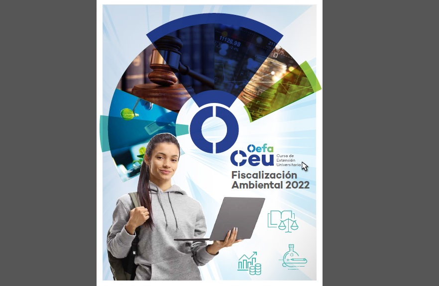 Afiche promocional del Curso de Extensión Universitaria del OEFA