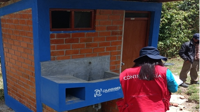 Contraloría alertó deficiencias en el mejoramiento del sistema de agua potable en caserío Campana