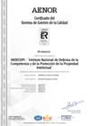 Vista preliminar de documento Certificado del Sistema de Gestión de Calidad