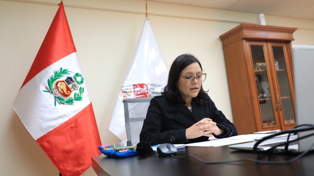 Anahí Durand participa en reunión convocada por el MINJUSDH.