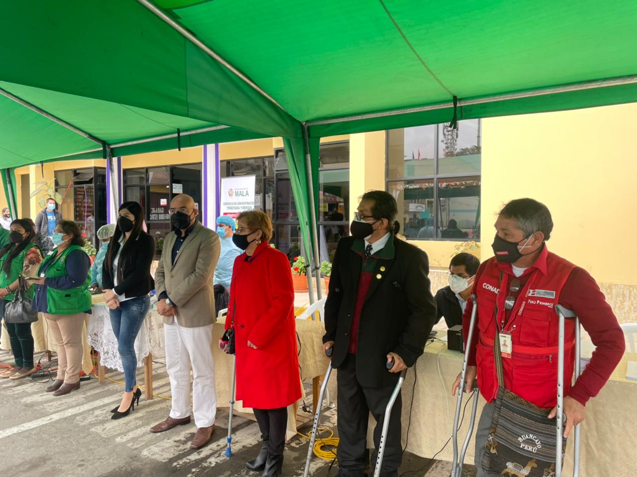 Presidente del Conadis y autoridades del distrito de Mala participan en la Campaña gratuita de certificación de personas con discapacidad