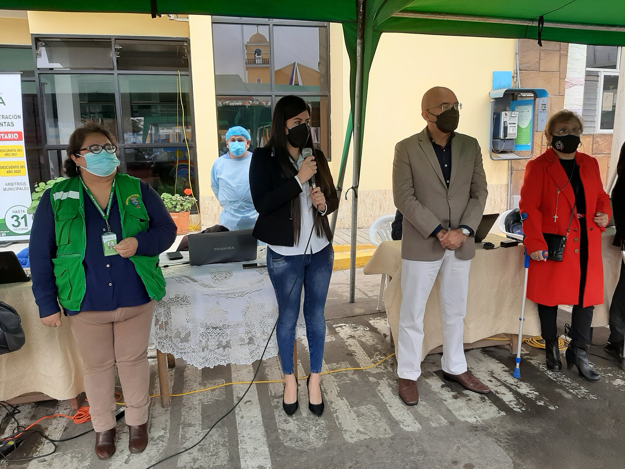 Presidente del Conadis y autoridades del distrito de Mala participan en la Campaña gratuita de certificación de personas con discapacidad