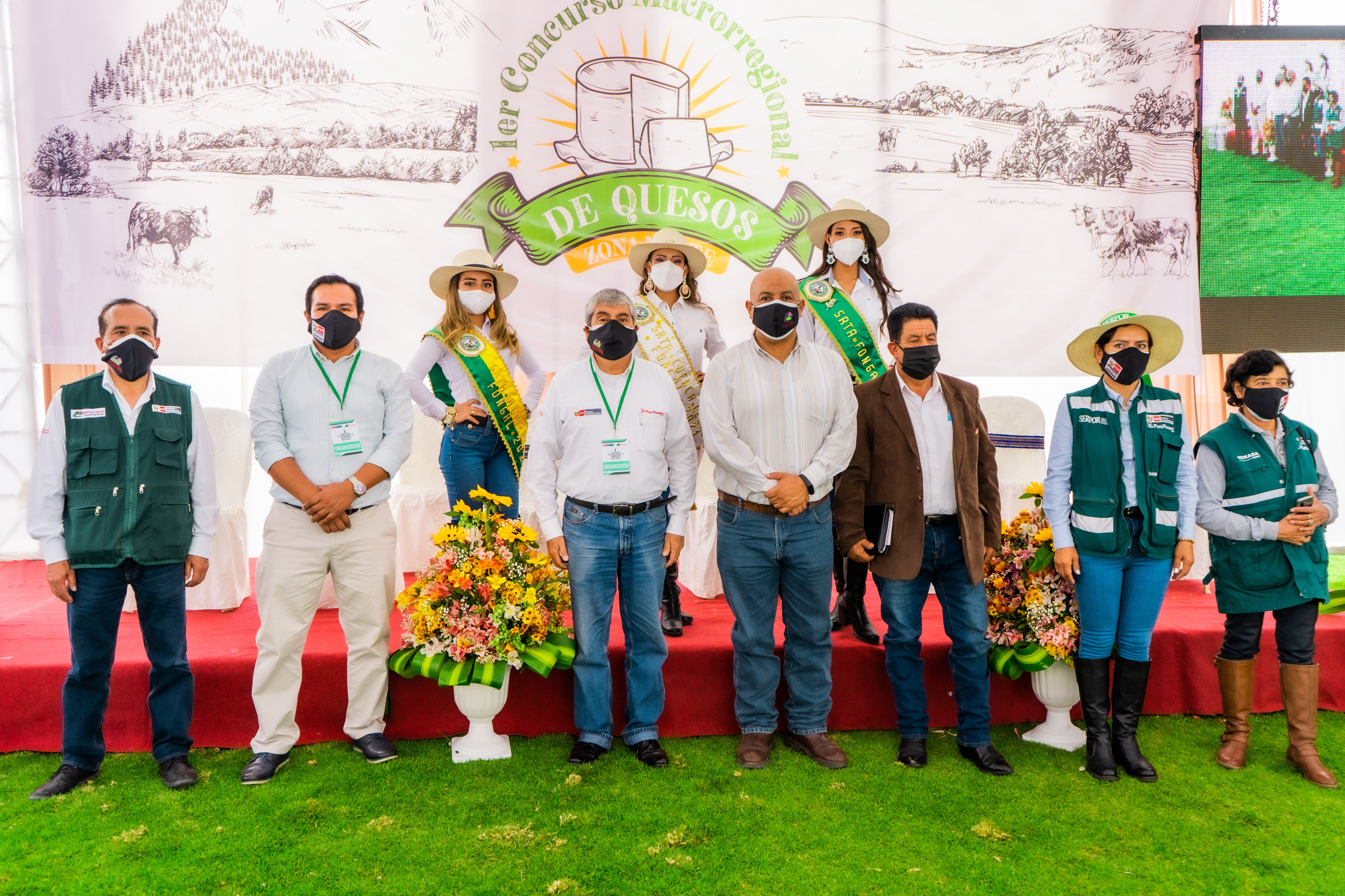 Exhibición de los quesos que participan en el concurso