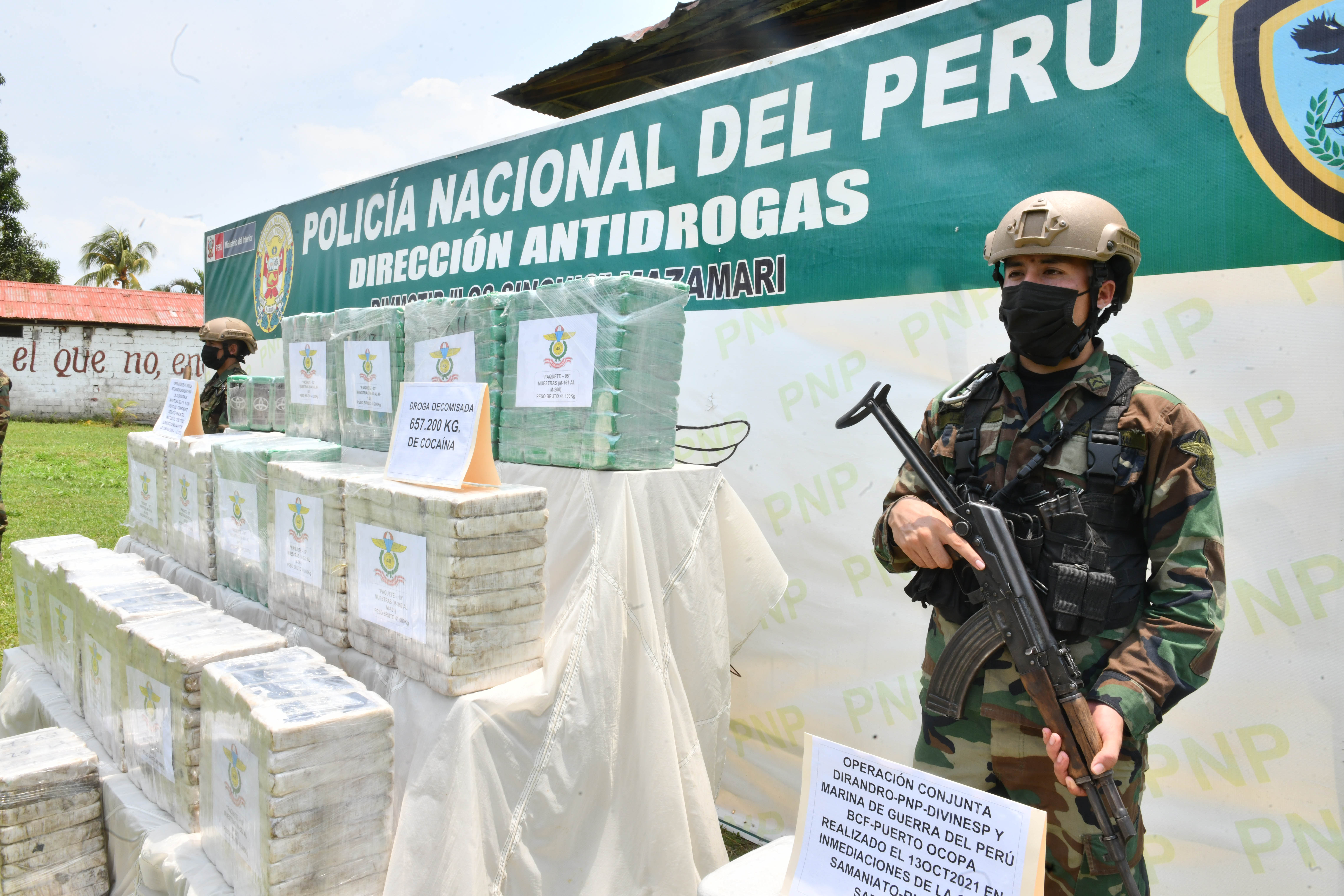 Vraem: más de 850 kilos de droga decomisó la Policía en solo 10 días