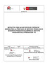 Vista preliminar de documento Instructivo para la suscripción de contratos y adendas para la prestación de servicios tecnológicos de soporte productivo en el Instituto Tecnológico de la Producción - ITP