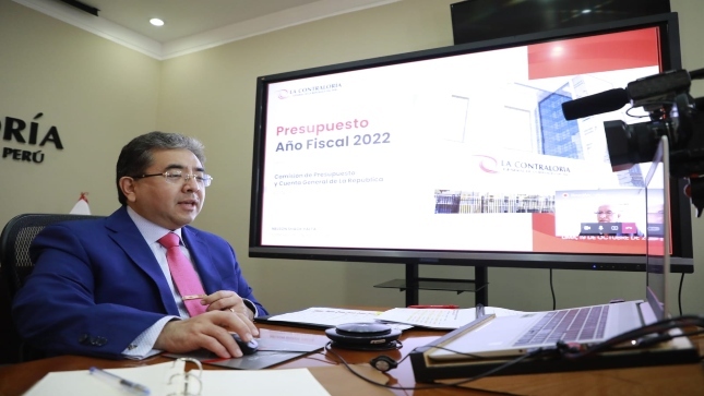 Contralor Nelson Shack sustentó presupuesto institucional de la Contraloría para año fiscal 2022