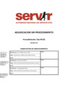 Vista preliminar de documento Adjudicación sin procedimiento