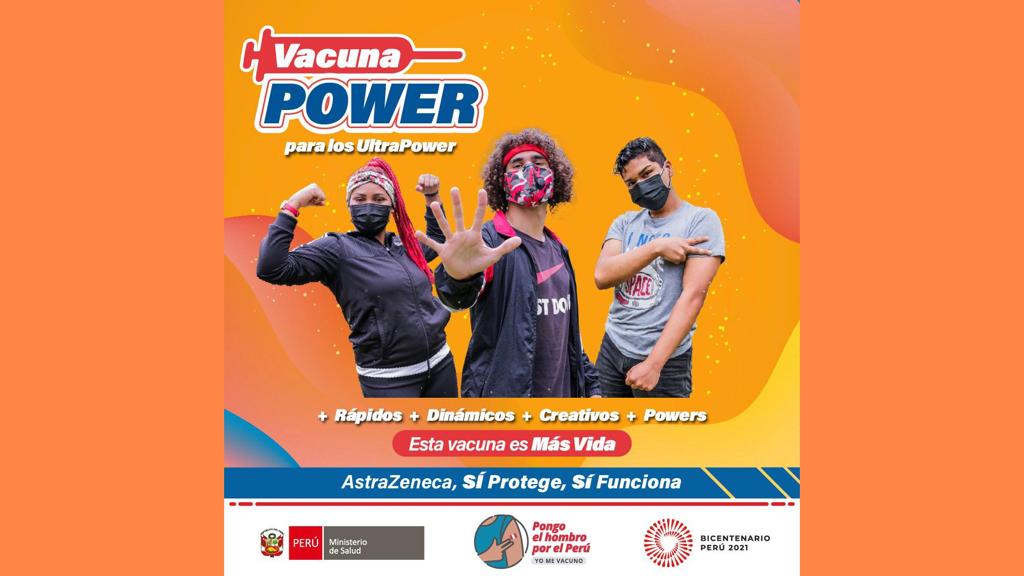 “Vacuna Power para los Ultrapowers”: la campaña que invita a los jóvenes mayores de 18 años a recibir sus dos dosis