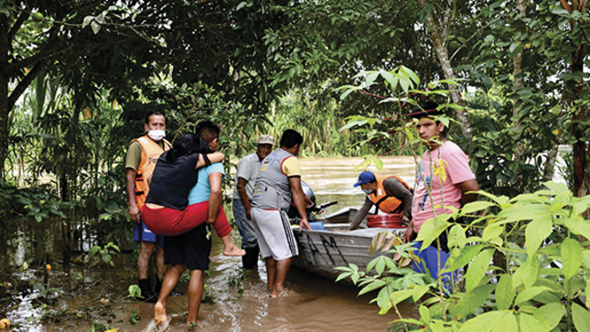 Goresam continúa apoyando a localidades afectadas por intensas lluvias.