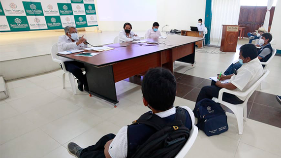 En reunión de trabajo sostenida entre el Gobierno Regional San Martín (Goresam) y los representantes de la Central Única Nacional de Rondas Campesinas del Perú (CUNARC-P).