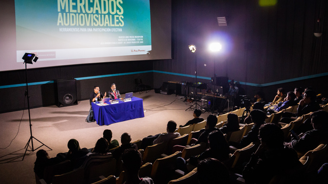 Fotografía del conversatorio Mercados Audiovisuales - Herramientas para una participación efectiva. 