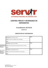 Vista preliminar de documento Control previo y devengado de expedientes