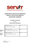 Vista preliminar de documento Asignación de viáticos por comisión de servicio, viáticos por cambios de colocación y encargos