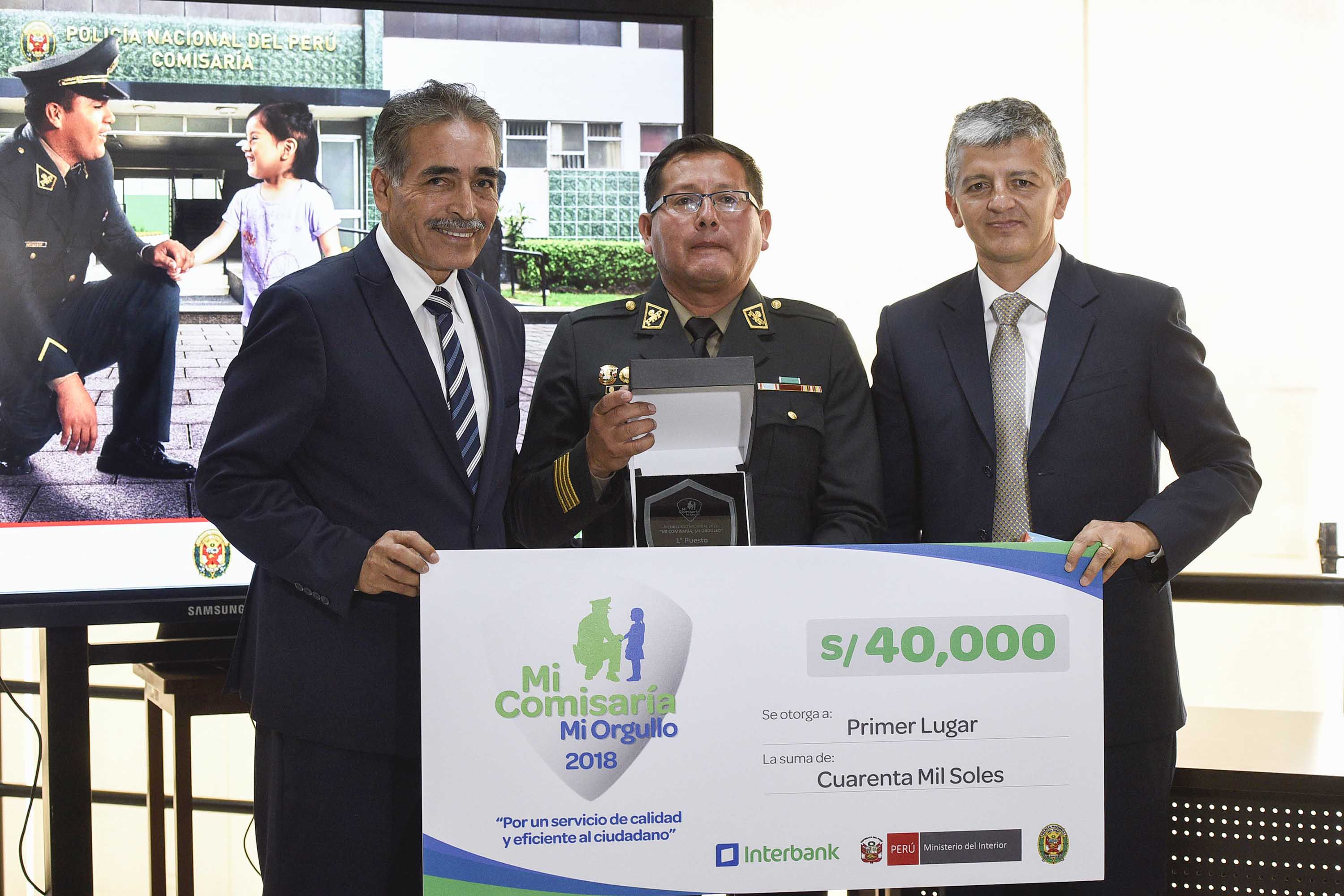 Premiación de iniciativas ganadoras del concurso "Mi Comisaría, Mi orgullo".