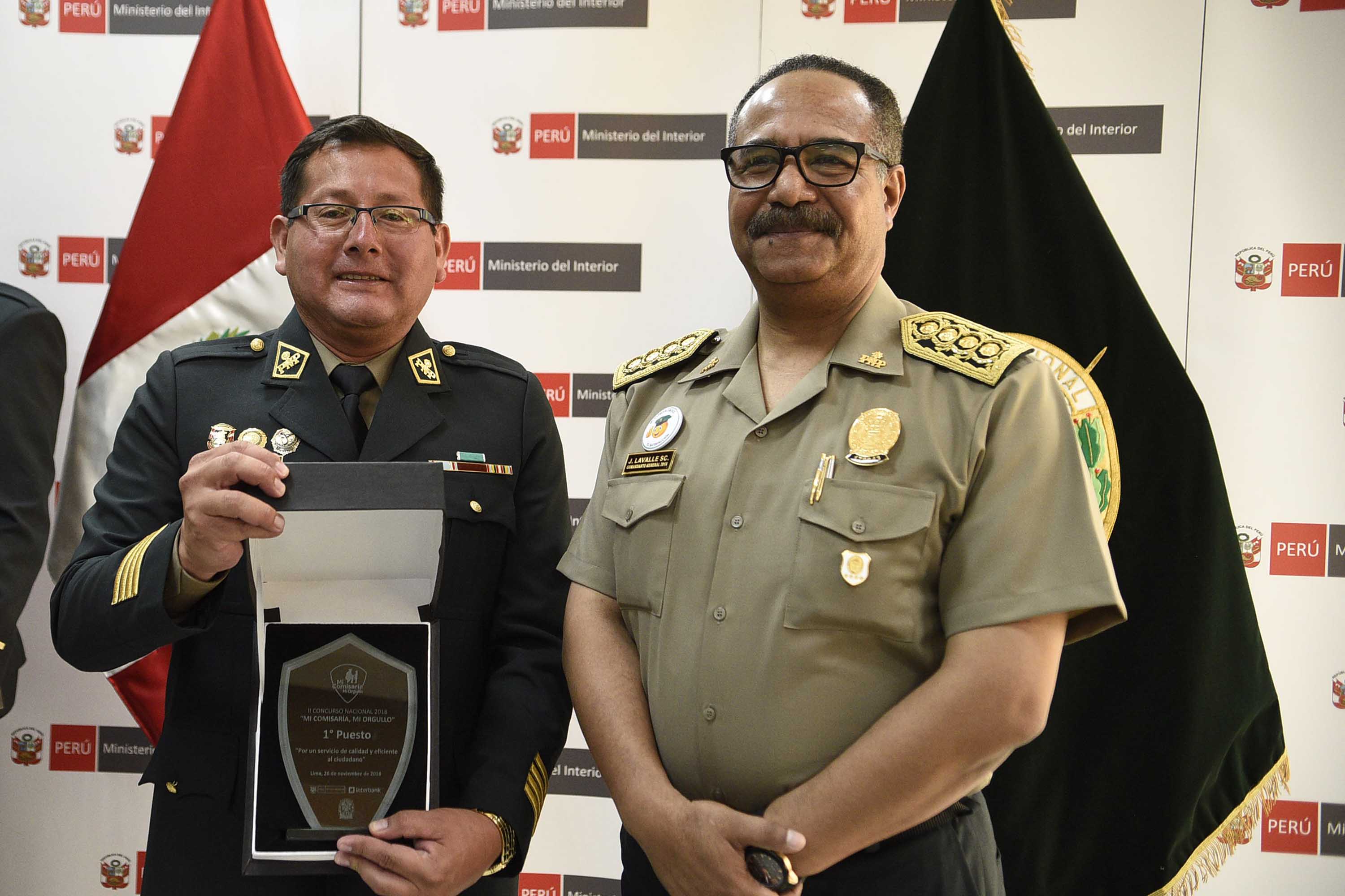 Premiación de iniciativas ganadoras del concurso "Mi Comisaría, Mi orgullo".