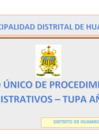 Vista preliminar de documento TUPA MDH