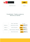 Vista preliminar de documento Ficha de Procedimiento - Tramitar y evaluar las denuncias y/o reportes - Código PS02.01.02.03.01 - Versión 01