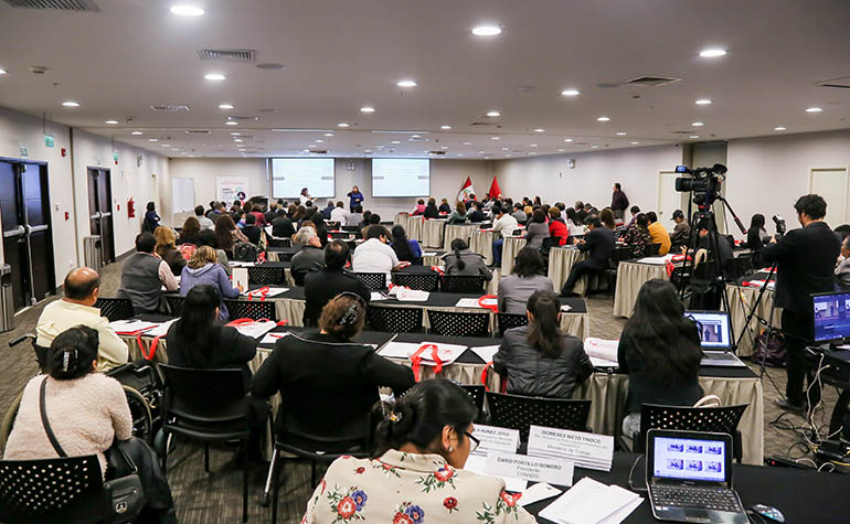 Salón de conferencias.