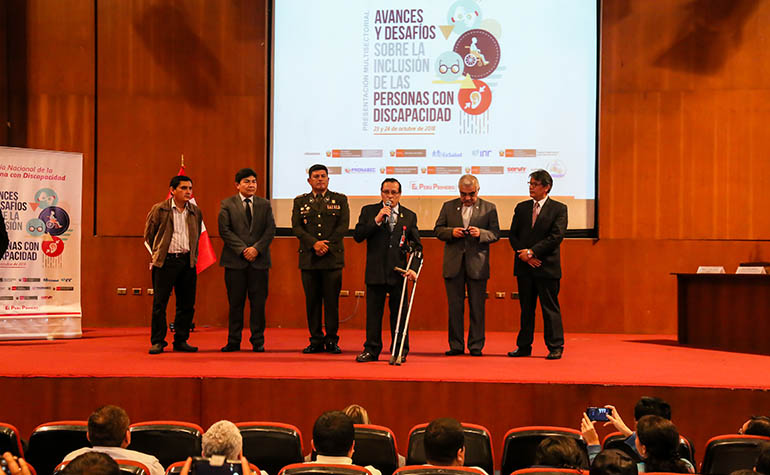 Acto de clausura a cargo del presidente del Conadis, Darío Portillo Romero.