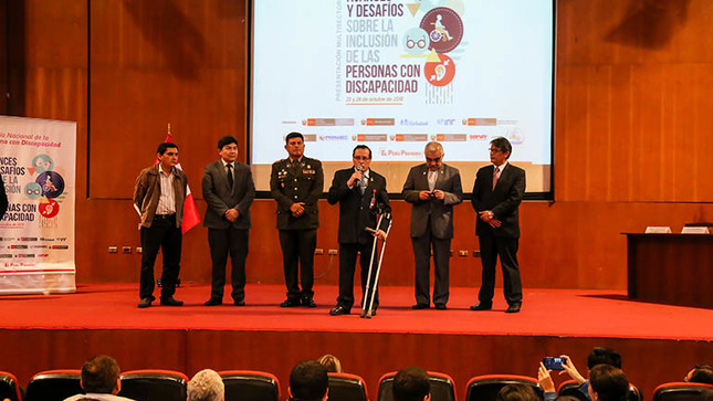 Acto de clausura a cargo del presidente del Conadis, Darío Portillo Romero.