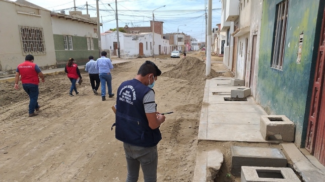 Contraloría advirtió retrasos en la pavimentación de diversas calles de Pimentel