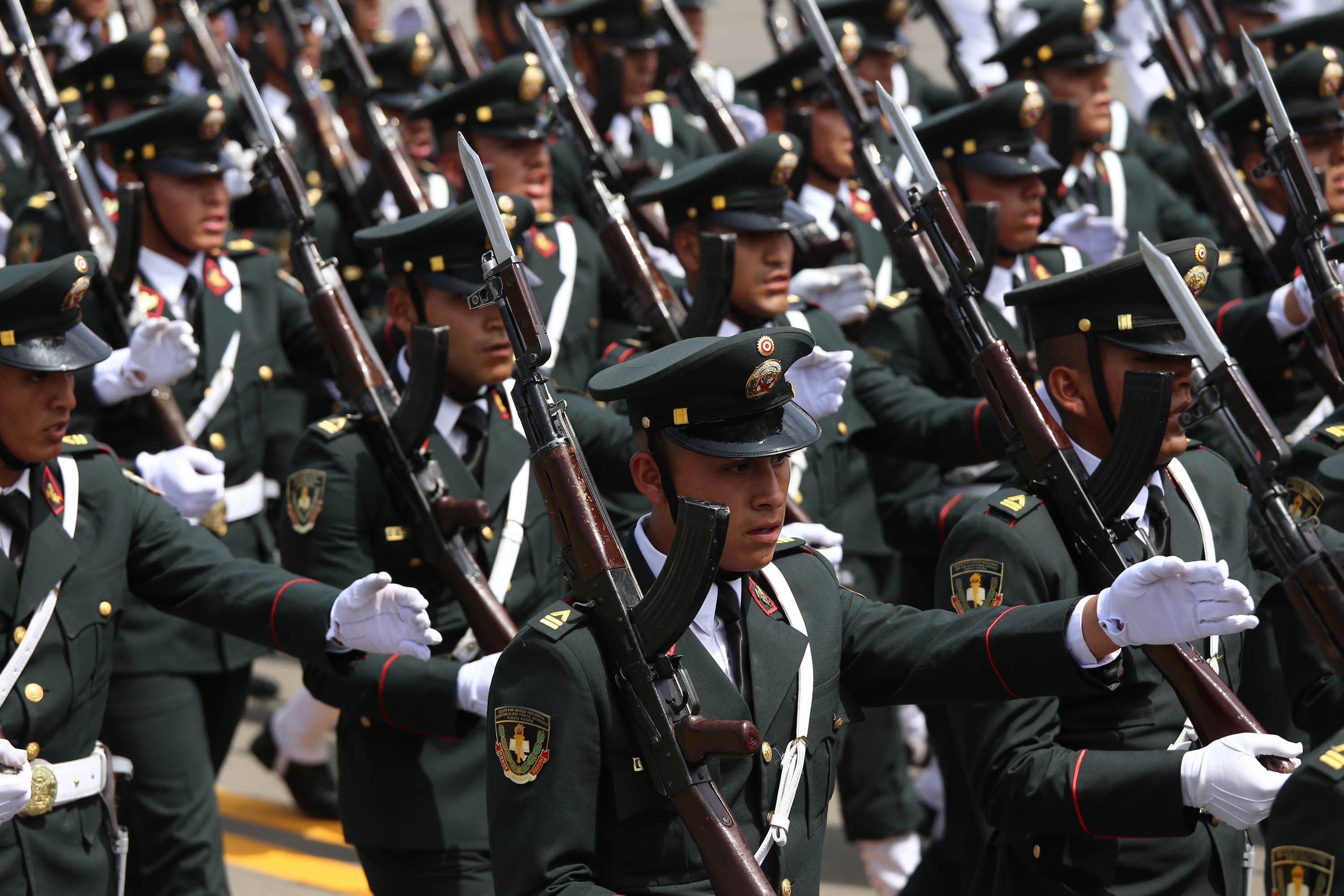 La Policía Nacional del Perú conmemoró hoy su 30° aniversario de creación institucional en la Escuela de Oficiales - PNP, en Chorrillos.