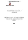 Vista preliminar de documento Programa Anual de Endeudamiento y Administración de la Deuda 2008