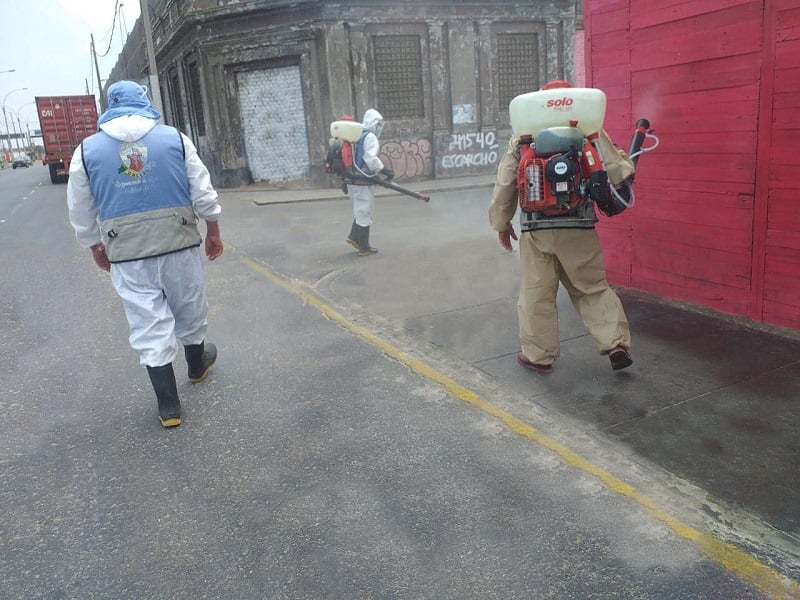 Comando Anticovid realiza desinfección contra la COVID-19