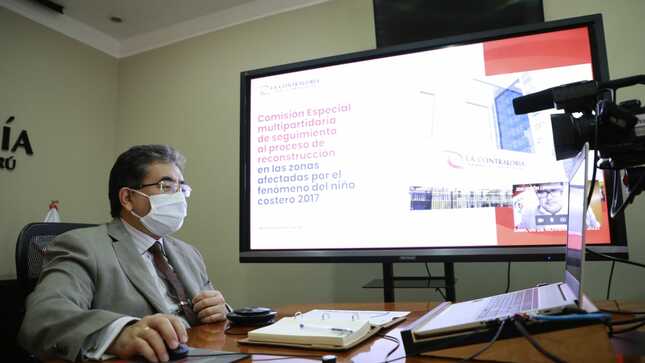Contralor Shack se presentó ante la Comisión Especial Multipartidaria de seguimiento al proceso de reconstrucción en las zonas afectadas por el fenómeno del Niño Costero 2017 del Congreso de la República. 