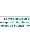 Vista preliminar de documento Programa Presupuestal Multianual de Inversión Pública (PPMIP). Dirección General de Presupuesto Público - MEF. Viernes 18 de Mayo.
