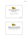 Vista preliminar de documento Presentación: Evaluación Técnica de Proyectos.