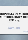 Vista preliminar de documento Propuesta de Mejora Metodologica del PPR 2015 