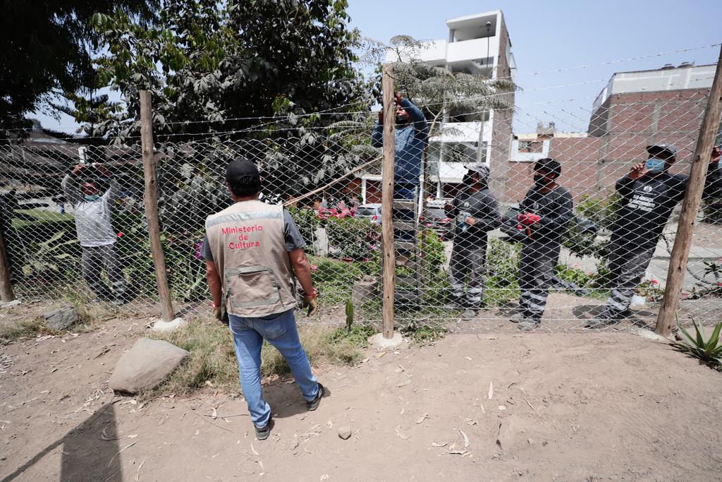 Ministerio de Cultura ejecutó importante acción de protección de Sitio Arqueológico La Puruchuca