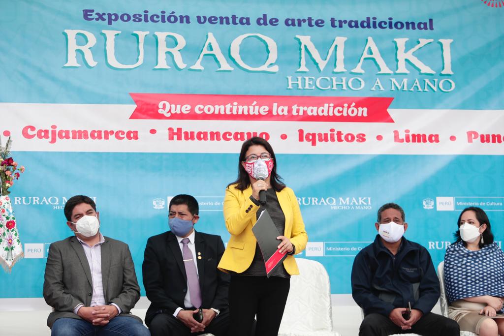 Ministra de Cultura: "Ruraq maki reactiva la economía y mantiene viva nuestra tradición"