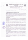 Vista preliminar de documento Nº 007-2012-MPJ - ESTABLECE INFRACCIONES TRIBUTARIAS SANCIONADAS OFICINA RENTAS