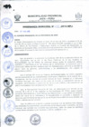 Vista preliminar de documento Nº 012-2012-MPJ - APRUEBA REGLAMENTO DE APLICACIÓN DE SANCIONES Y EL CUIS