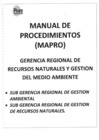 Vista preliminar de documento Manual de Procedimientos Administrativos - MAPRO-GERENCIA REGIONAL DE RECURSOS NATURALES Y GESTIÓN DEL MEDIO AMBIENTE-Vigente