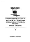 Vista preliminar de documento 2021 - Evaluación Primer Semestre Plan Operativo Institucional